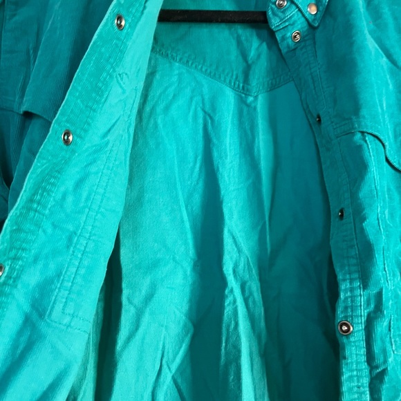 Teal Snap Blouse - Picture 5 of 6